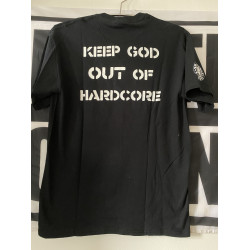 Pessimistsic Lines - Keep God Out Of Hardcore Shirt Medium